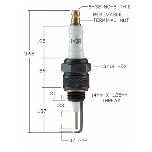 Auburn E5-I-31 (I-31) Spark Plug Electrode